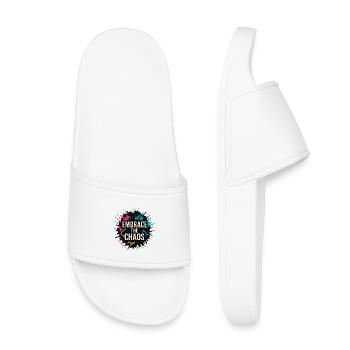 Embrace the Chaos – Splash - Kids’ Pool Sliders - white - Front