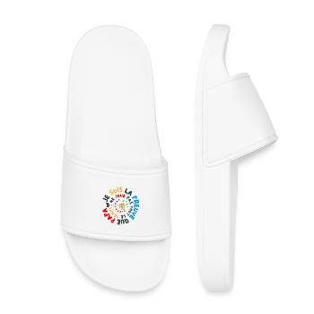 Cadeau naissance humoristique 🎮 Papa gamer - Claquettes enfant - blanc - Devant