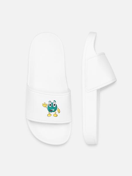 Funny Monster - Kids’ Pool Sliders - white