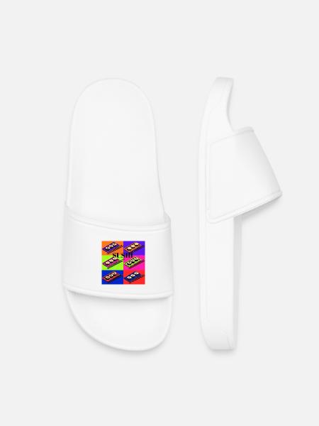 Bunte Sushi-Design mit Pop-Art-Stil - Kinder Badelatschen - Weiß