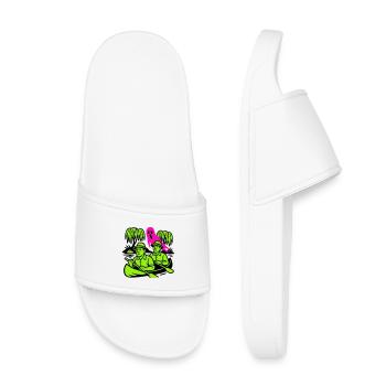 Fantôme dans la jungle - Claquettes enfant - blanc - Devant