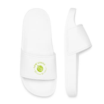 Lime and Lemon Botanical Design - Kids’ Pool Sliders - white - Front