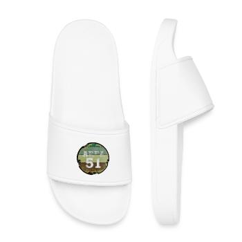 Quartier vintage 51 - Claquettes enfant - blanc - Devant