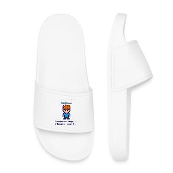 Réapparition... Veuillez patienter. Un design pour tous les joueurs - Claquettes enfant - blanc - Devant