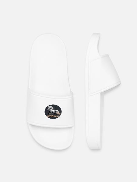 Elégant Silver Trotting Tinker Stallion - Claquettes enfant - blanc