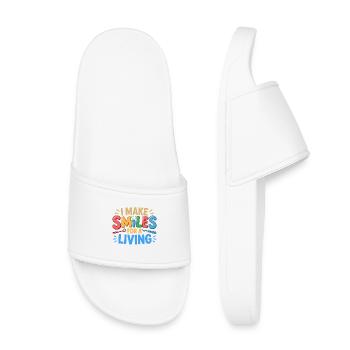 L’art de la céramique dentaire - Claquettes enfant - blanc - Devant