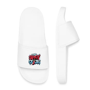 LE PIQUANT DE LA VIE - Claquettes enfant - blanc - Devant