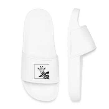 African Giraffe - Kids’ Pool Sliders - white - Front