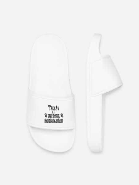 Aunt In One Copy - Kids’ Pool Sliders - white