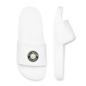 Yeti Division — Field Studies Badge - Kids’ Pool Sliders - white - Front