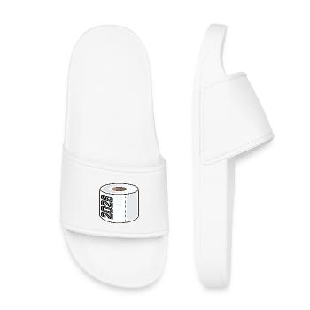 ANNÉE 2026 Papier toilette - Claquettes enfant - blanc - Devant