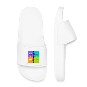 UNITED WE STAND STRONGER - Claquettes enfant - blanc - Devant