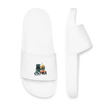 Tour mauresque typique du parc Sintra illustration - Claquettes enfant - blanc - Devant