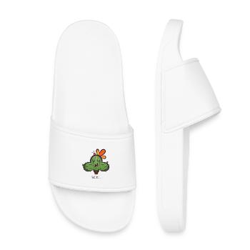 Cactus Hug Me Cartoon - Claquettes enfant - blanc - Devant