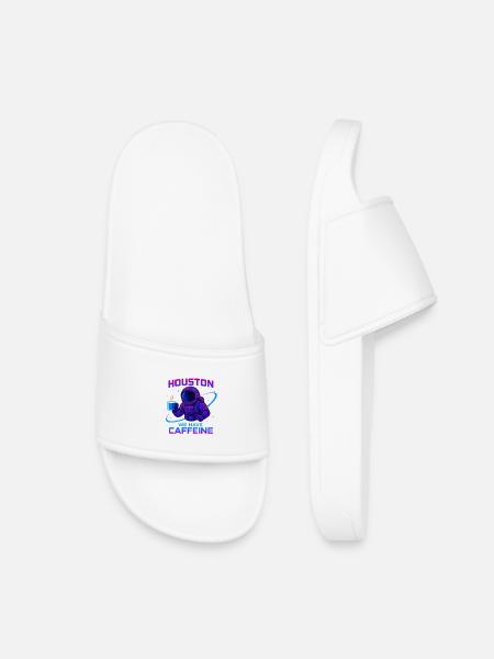 Houston we have caffeine - Kids’ Pool Sliders - white