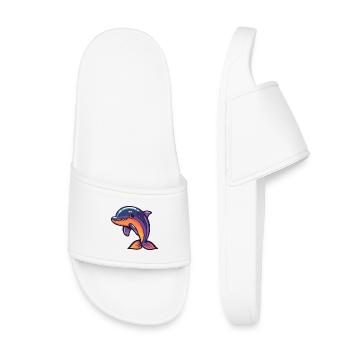 Dauphin Halloween Zombie - Claquettes enfant - blanc - Devant