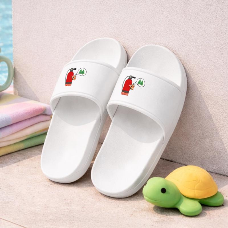 CAUTION CHRISTMAS TREE FIRE Kids’ Pool Sliders