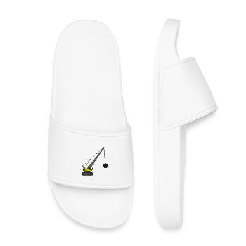 Grue à billes de démolition - Claquettes enfant - blanc - Devant
