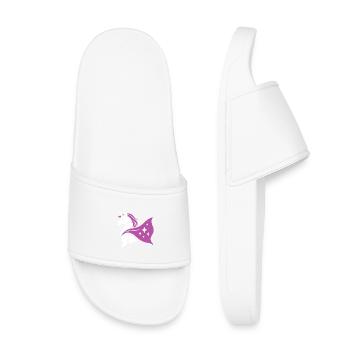 Licorne avec cape, magie dans le cœur - Claquettes enfant - blanc - Devant