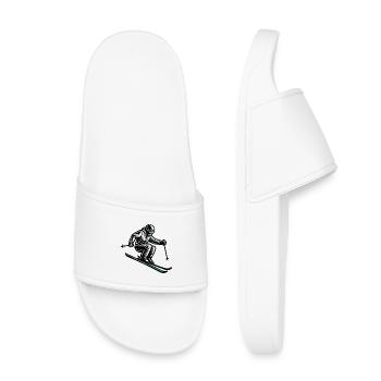 Ski | Skieur | Montagne - Claquettes enfant - blanc - Devant