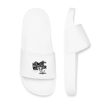 Silhouette météo canine - Claquettes enfant - blanc - Devant