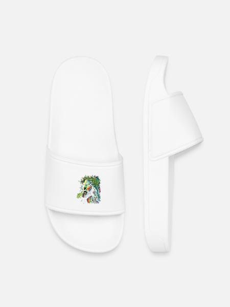 Explosion des couleurs rastafari de Jésus - Claquettes enfant - blanc