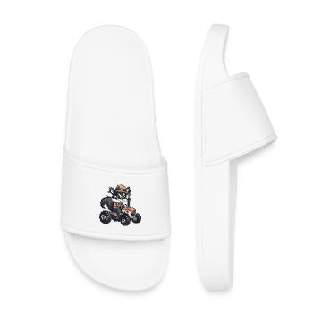 Éleveur de tracteurs moufettes - Claquettes enfant - blanc - Devant