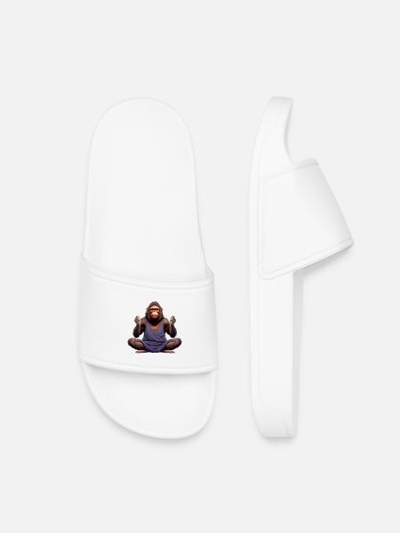 Singes de Yoga - Claquettes enfant - blanc