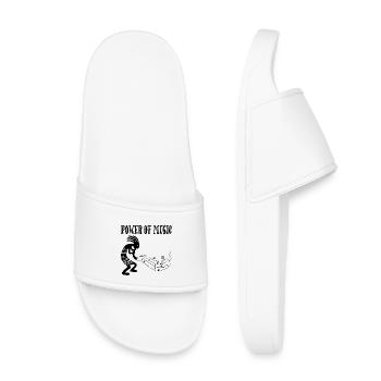 Musicien tribal (noir) - Claquettes enfant - blanc - Devant