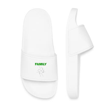 Famille – Ensemble, nous sommes forts, la force familiale - Claquettes enfant - blanc - Devant