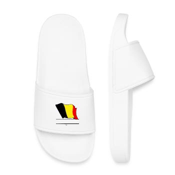 Belgium Flag – Namespace - Kids’ Pool Sliders - white - Front
