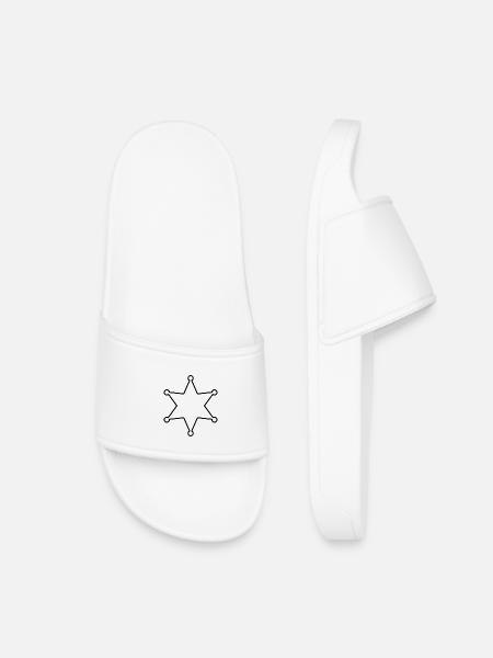 Étoile du shérif - Claquettes enfant - blanc