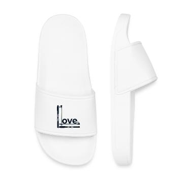 Winter Love Ski - Kids’ Pool Sliders - white - Front