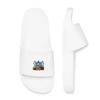 Influenceuse pieuvre sur scène - Claquettes enfant - blanc - Devant