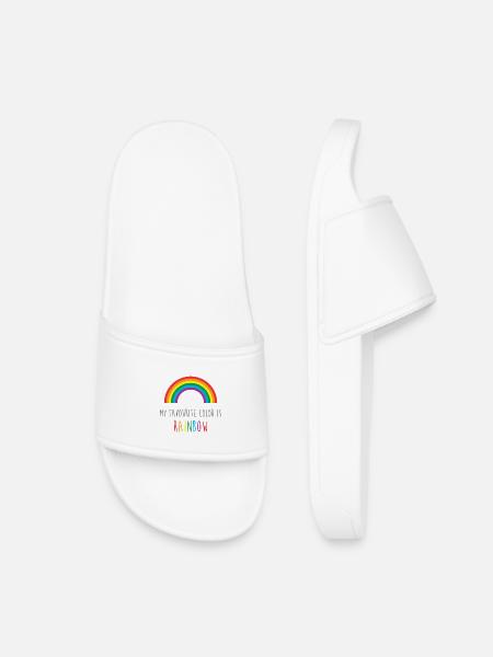 Mon Arc-en-Ciel Préféré - Claquettes enfant - blanc