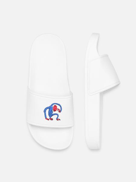 Thinking Monkey - Kids’ Pool Sliders - white