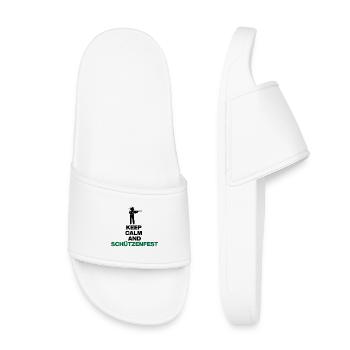 RESTEZ CALMES ET SCHÜTZENFEST ! PROTECT - Claquettes enfant - blanc - Devant