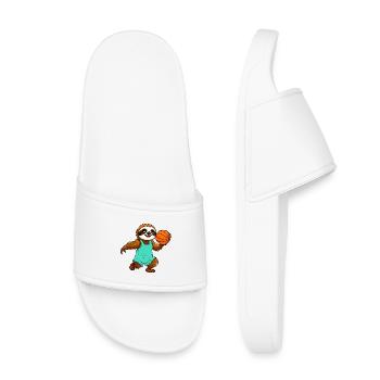 Sloths Basketball - Claquettes enfant - blanc - Devant