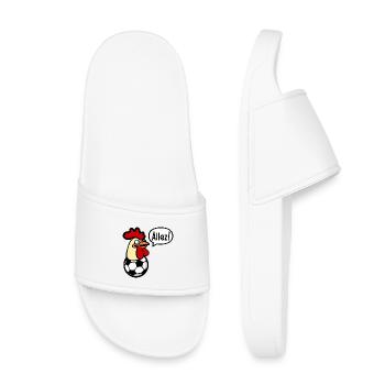 Hens Chickens Football - Kids’ Pool Sliders - white - Front