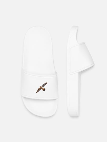 Peregrine falcon in gliding flight – power & precision - Kids’ Pool Sliders - white