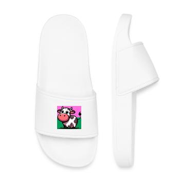cow - Kids’ Pool Sliders - white - Front