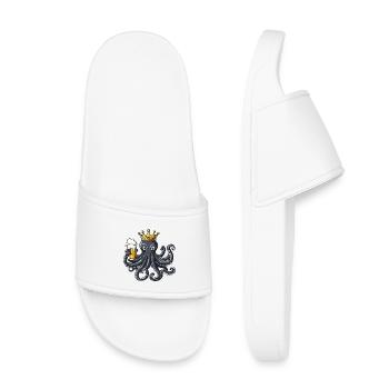 Octopus Beer King - Kids’ Pool Sliders - white - Front