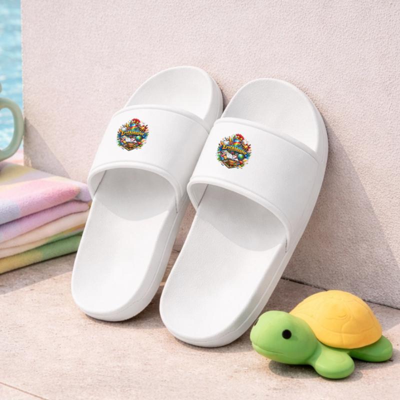 First Grade Learning World Logo Kids’ Pool Sliders