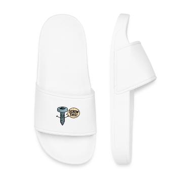 Au diable ce personnage de dessin animé qui se fait oublier - Claquettes enfant - blanc - Devant