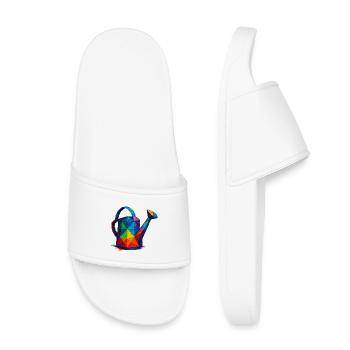 Arrosoir Géométrique - Design Low Poly Jardin - Claquettes enfant - blanc - Devant
