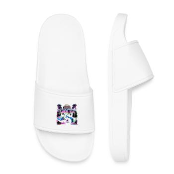 Retro Wave Camper - Claquettes enfant - blanc - Devant
