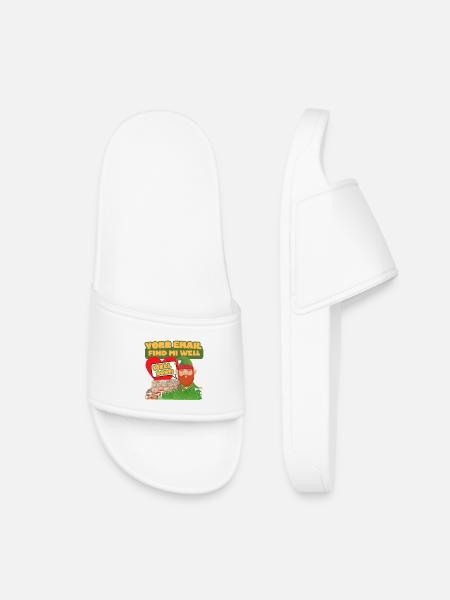 Yorr Email Find Mi Well - Gnome Humour - Kids’ Pool Sliders - white