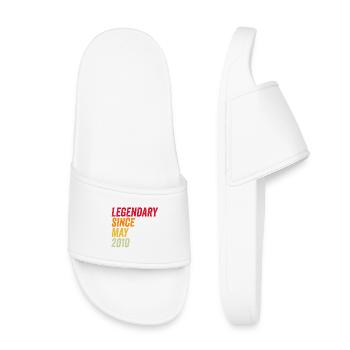 16e anniversaire 16 ans mai 2010 - Claquettes enfant - blanc - Devant