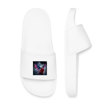 Fée ailée en robe rouge - Claquettes enfant - blanc - Devant