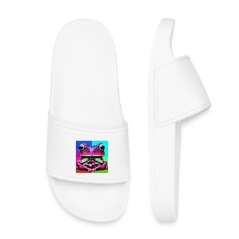 grenouille - Claquettes enfant - blanc - Devant